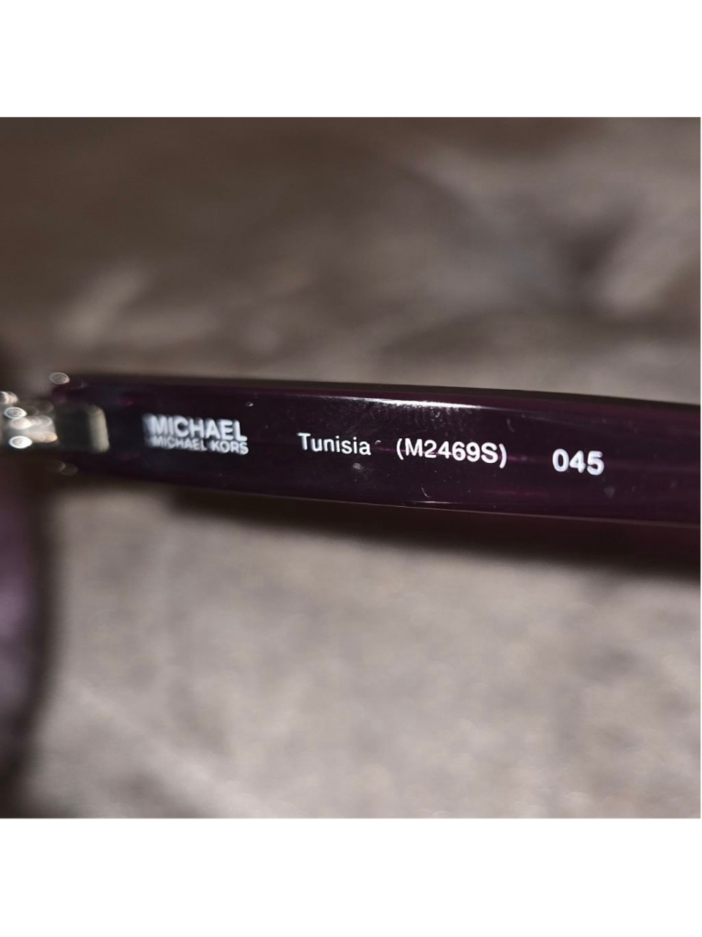 Women's Michael Kors Purple Silver Aviator Sunglasses One Size - Picture 8 of 12
